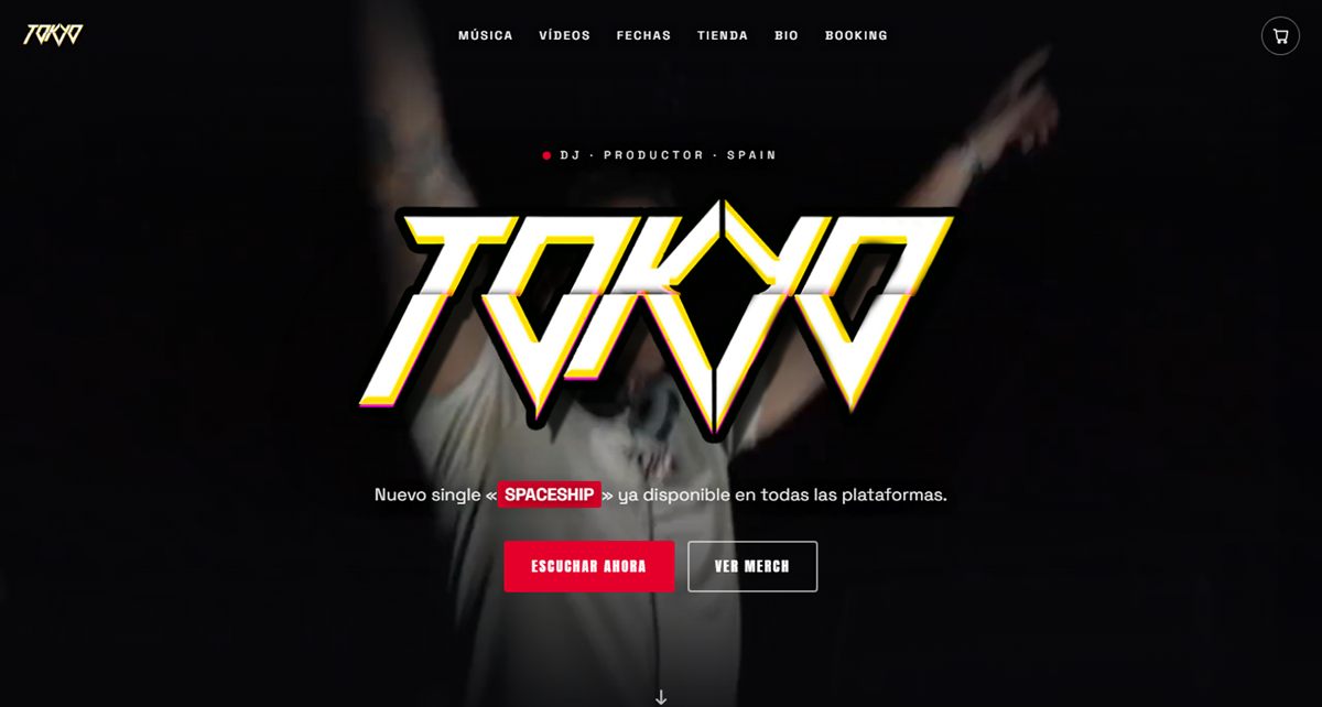 Portada de la web de DJ Tokyo